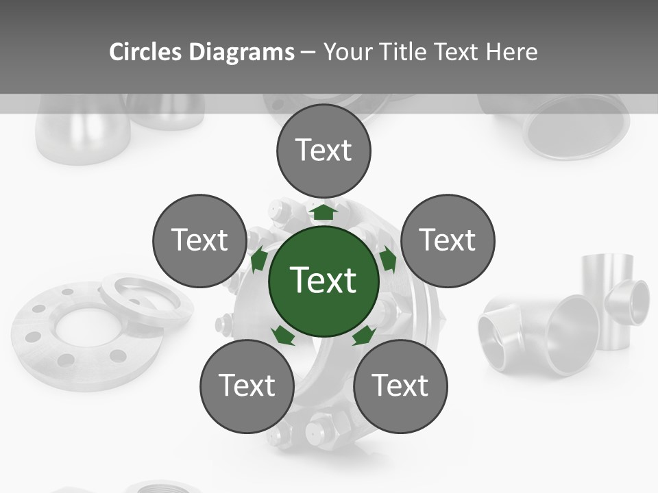 Sending Tube Metal PowerPoint Template