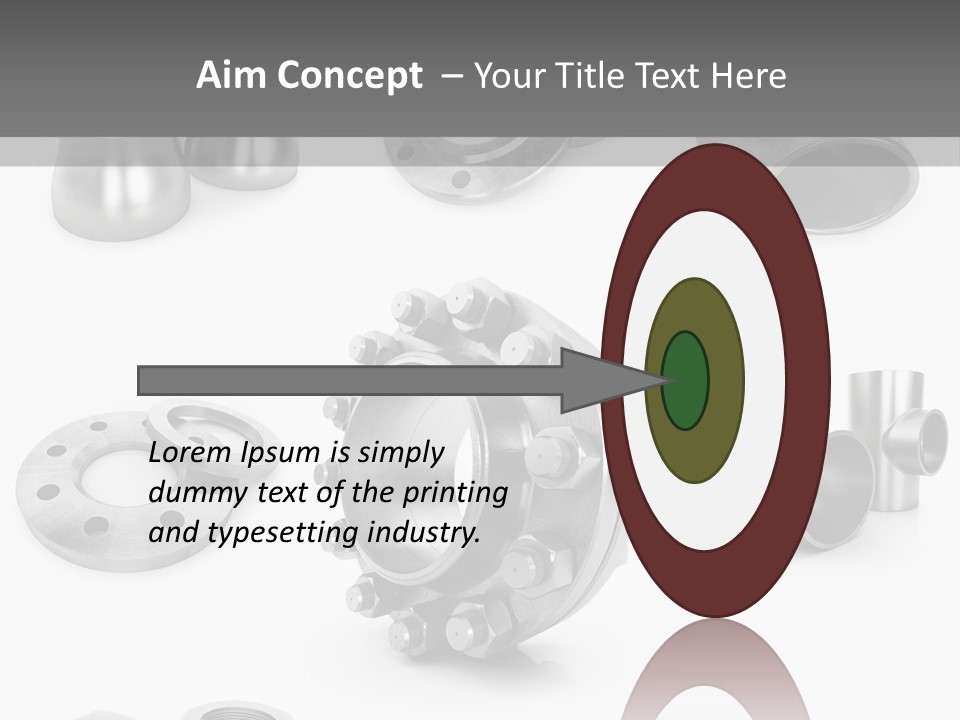 Sending Tube Metal PowerPoint Template