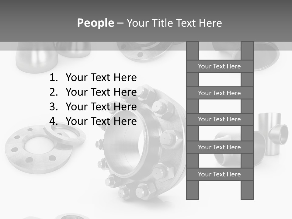 Sending Tube Metal PowerPoint Template