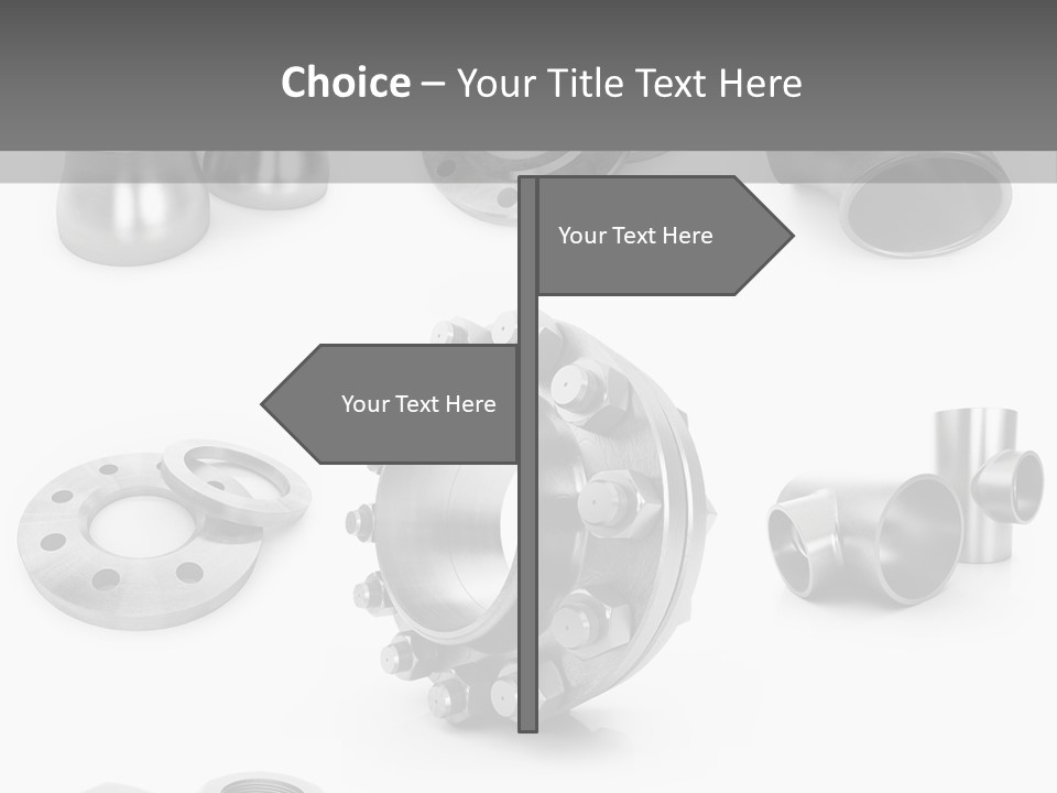 Sending Tube Metal PowerPoint Template