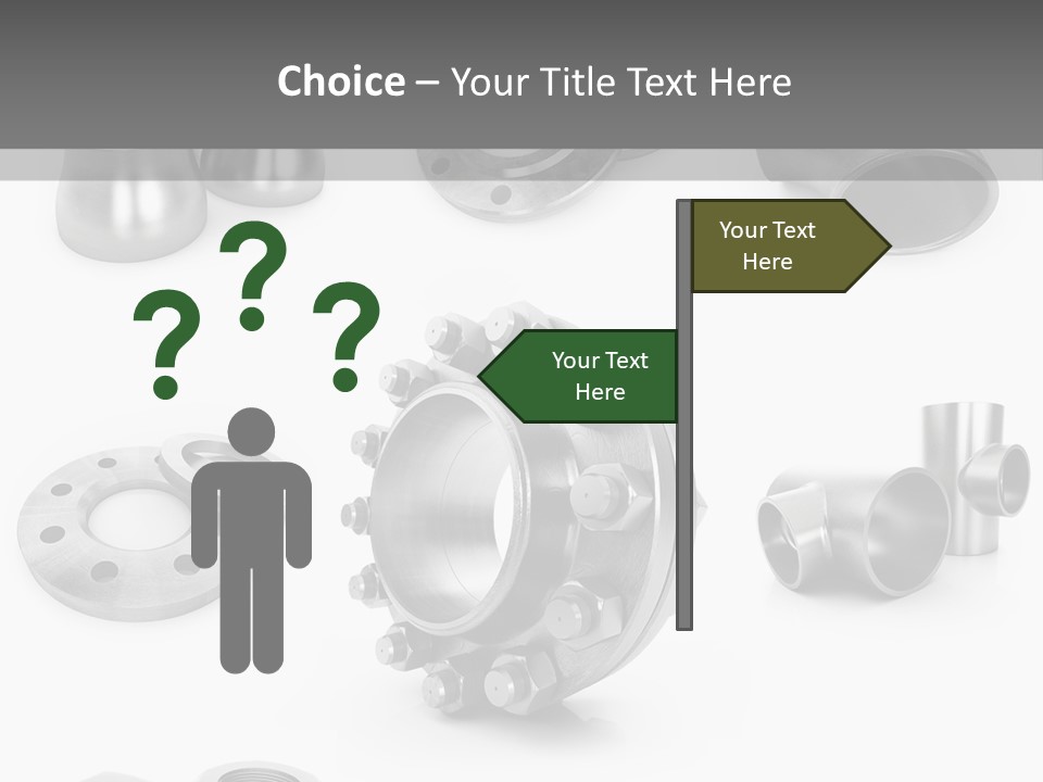 Sending Tube Metal PowerPoint Template