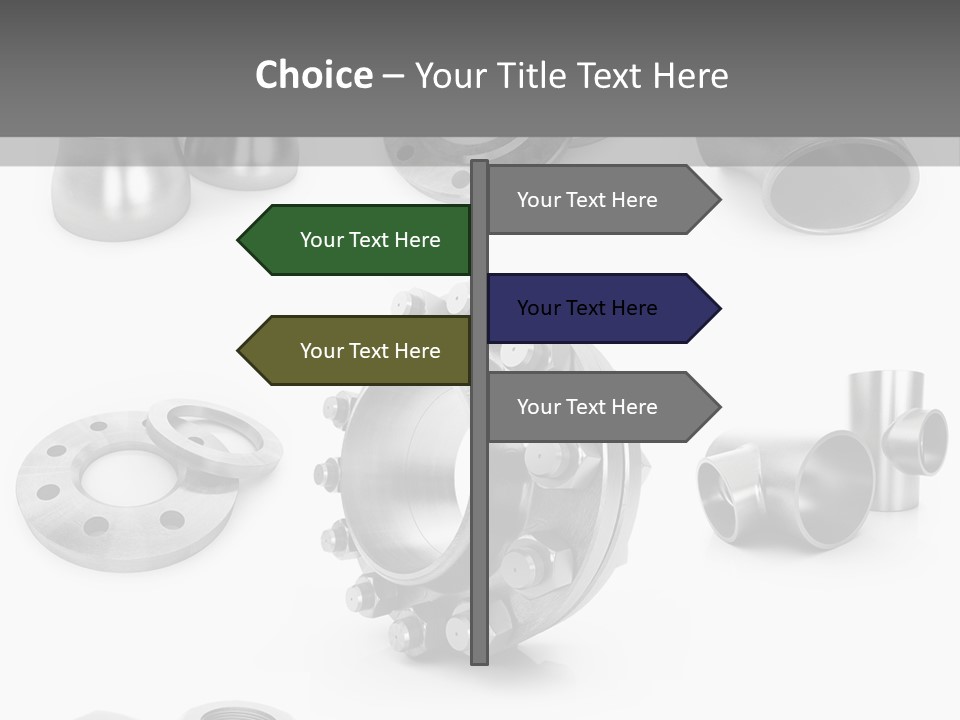 Sending Tube Metal PowerPoint Template