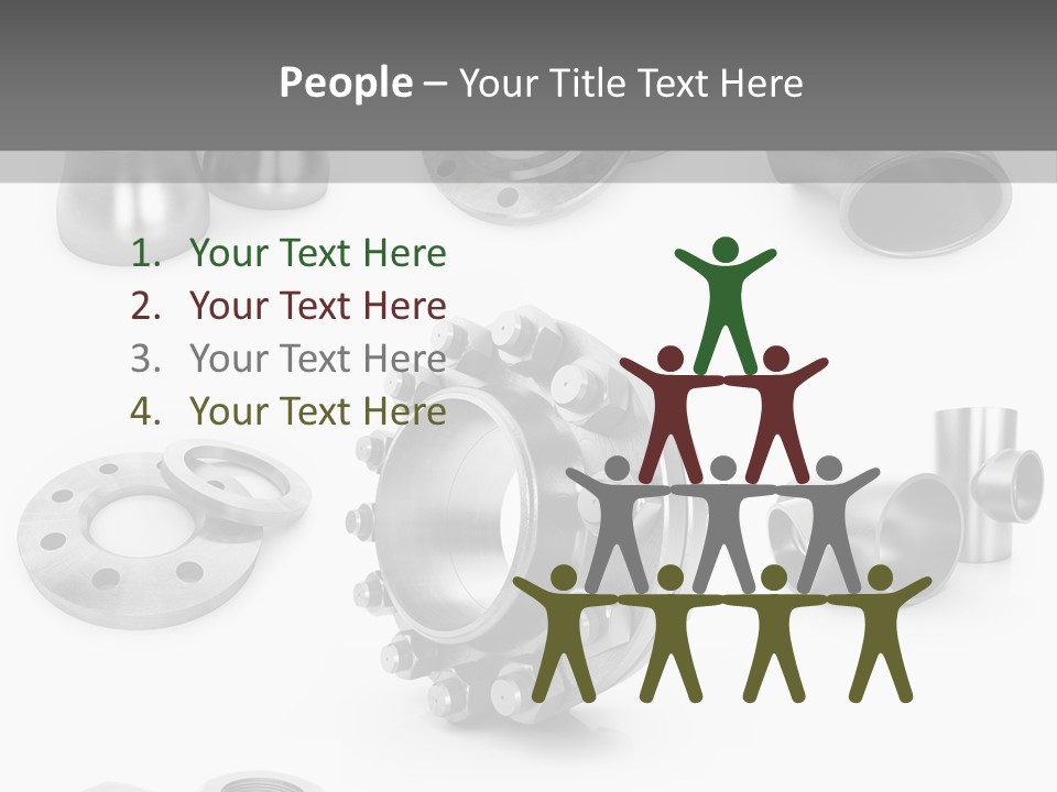 Sending Tube Metal PowerPoint Template