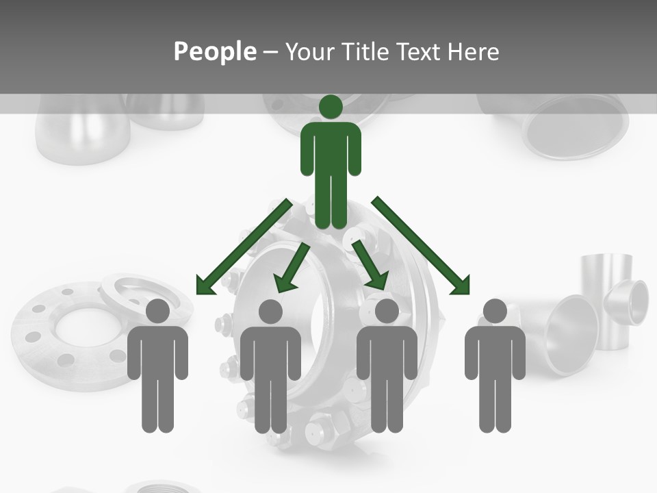 Sending Tube Metal PowerPoint Template