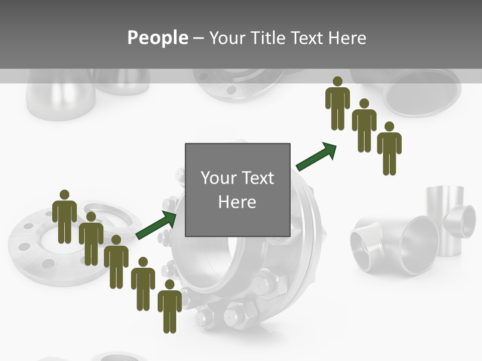 Sending Tube Metal PowerPoint Template