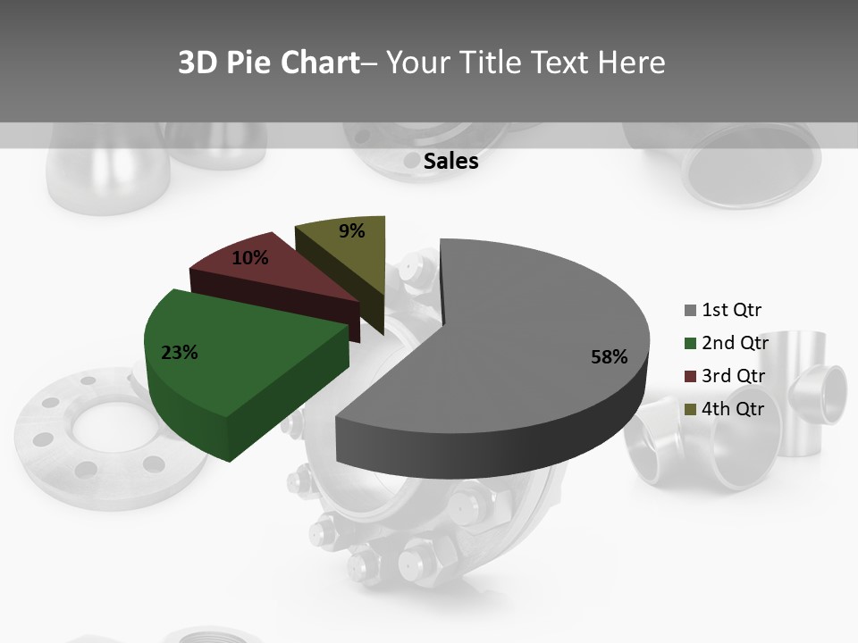 Sending Tube Metal PowerPoint Template