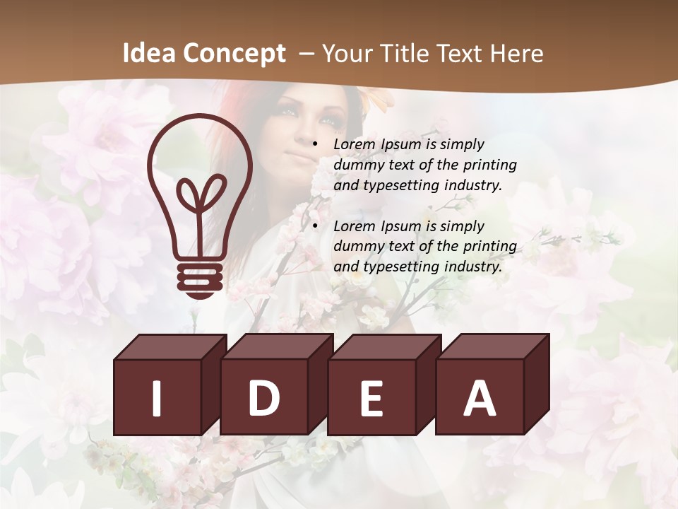 Close Up Cherry Body PowerPoint Template