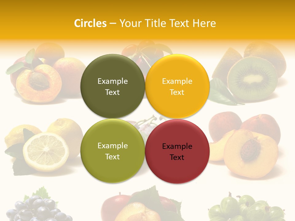 Strawberry Blackberry Melon PowerPoint Template