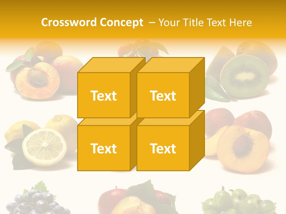 Strawberry Blackberry Melon PowerPoint Template