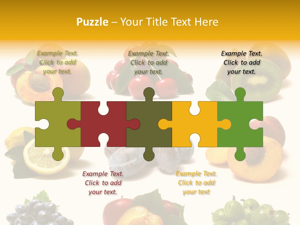 Strawberry Blackberry Melon PowerPoint Template