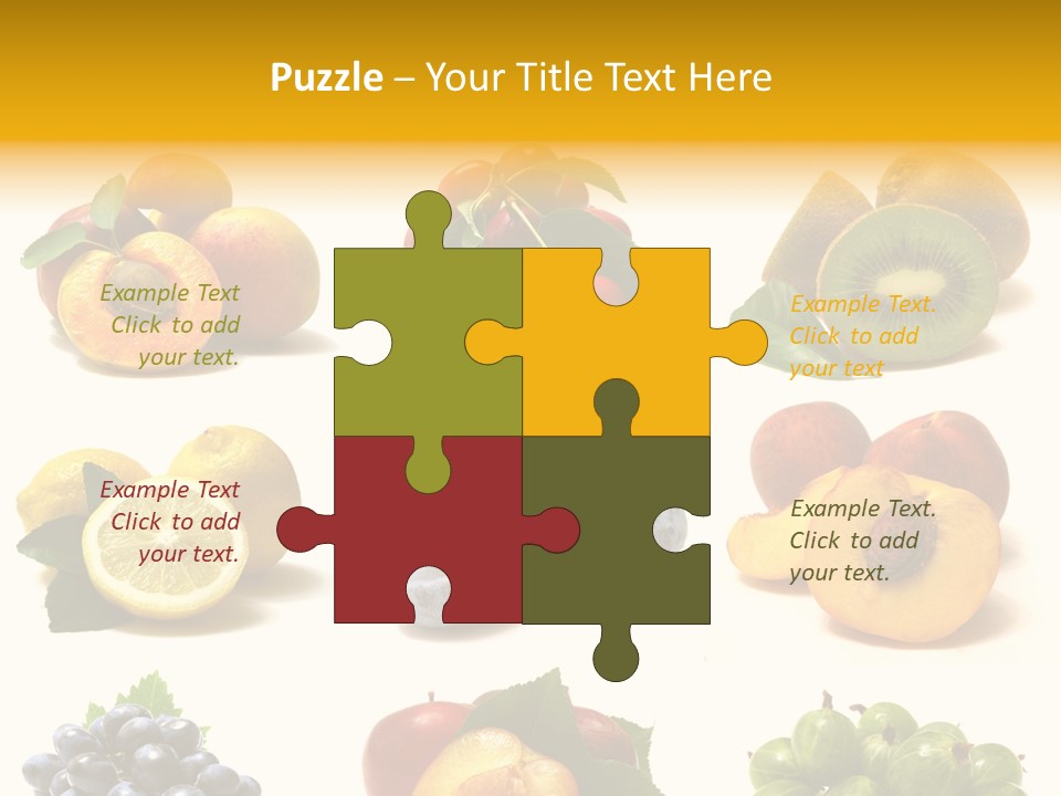 Strawberry Blackberry Melon PowerPoint Template