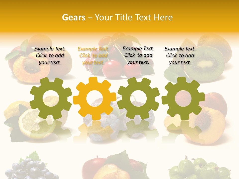 Strawberry Blackberry Melon PowerPoint Template