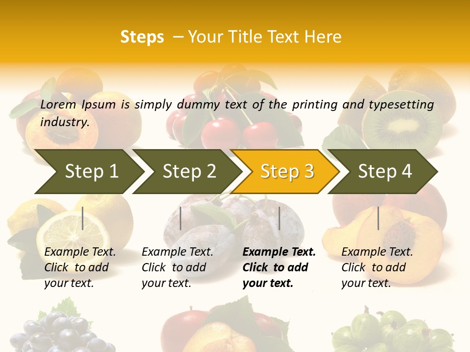 Strawberry Blackberry Melon PowerPoint Template