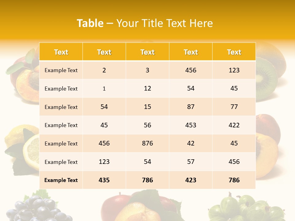 Strawberry Blackberry Melon PowerPoint Template