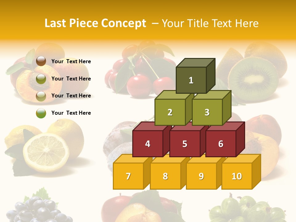 Strawberry Blackberry Melon PowerPoint Template