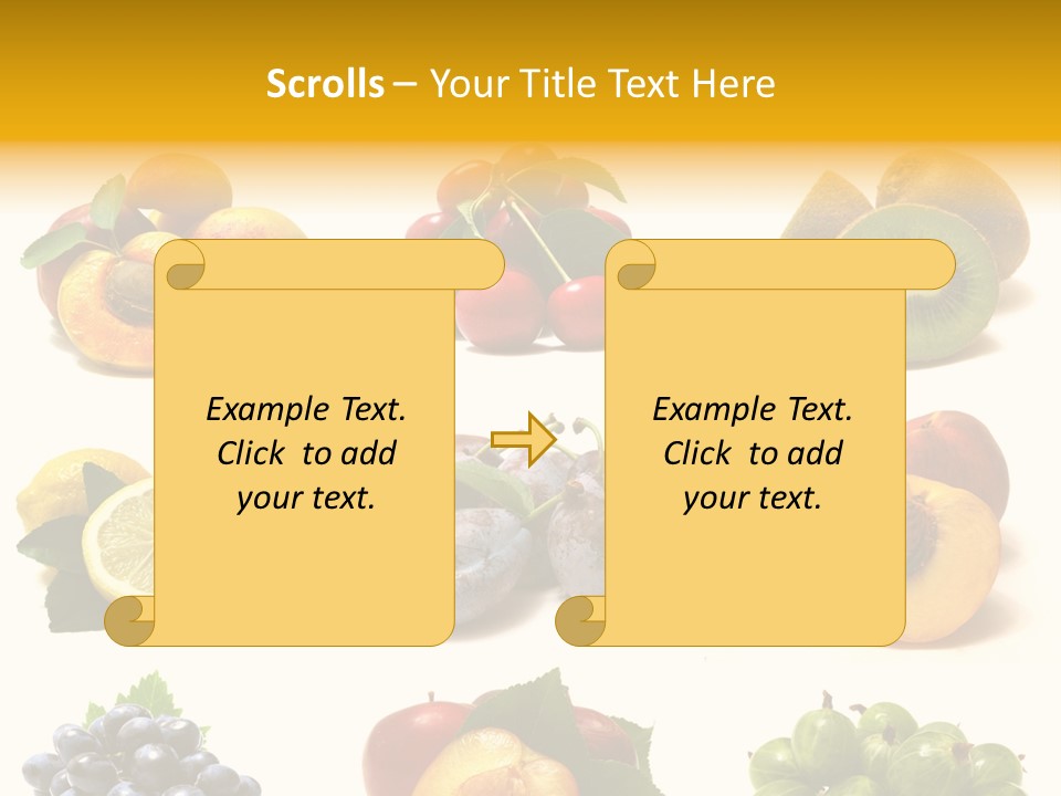Strawberry Blackberry Melon PowerPoint Template