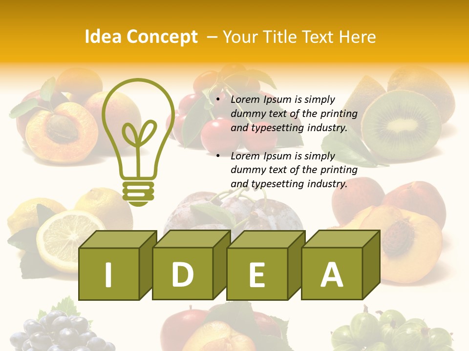 Strawberry Blackberry Melon PowerPoint Template