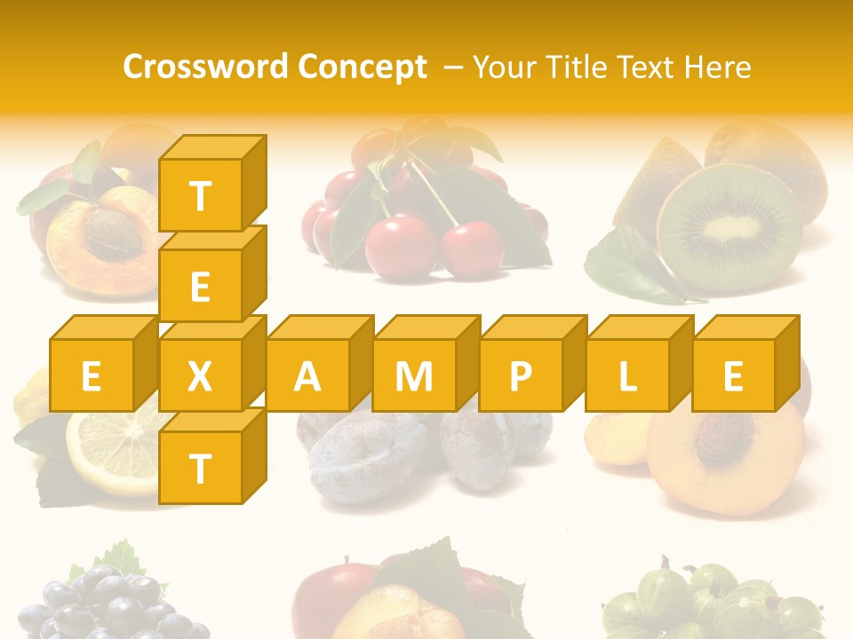 Strawberry Blackberry Melon PowerPoint Template