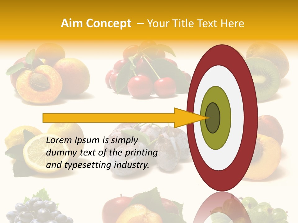 Strawberry Blackberry Melon PowerPoint Template