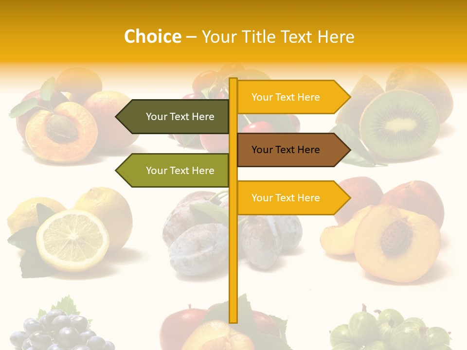 Strawberry Blackberry Melon PowerPoint Template