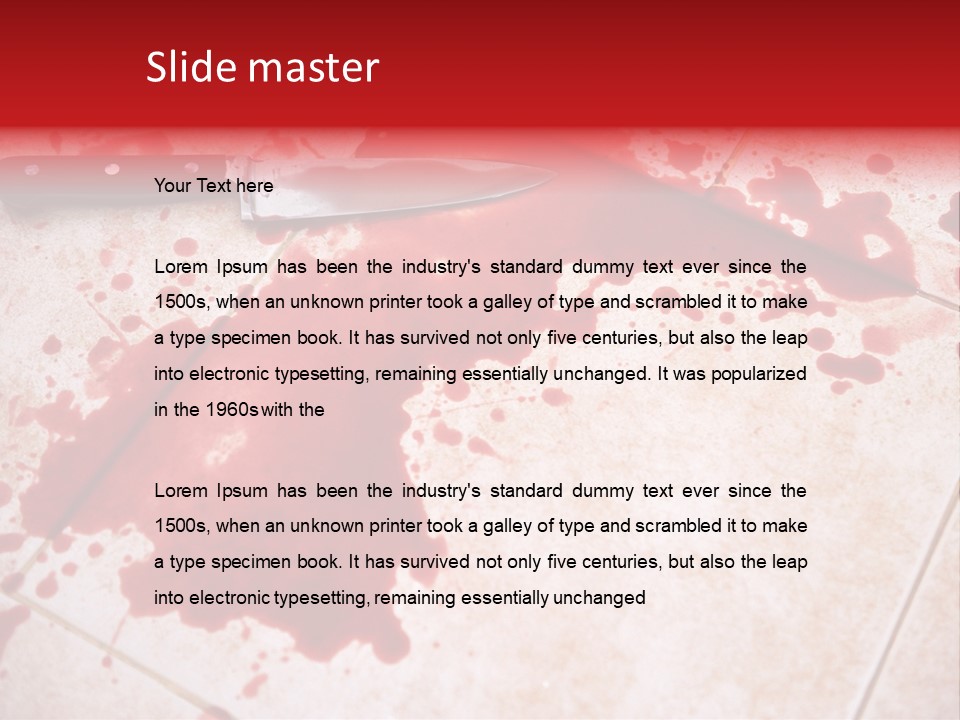 Die Red Suicide PowerPoint Template