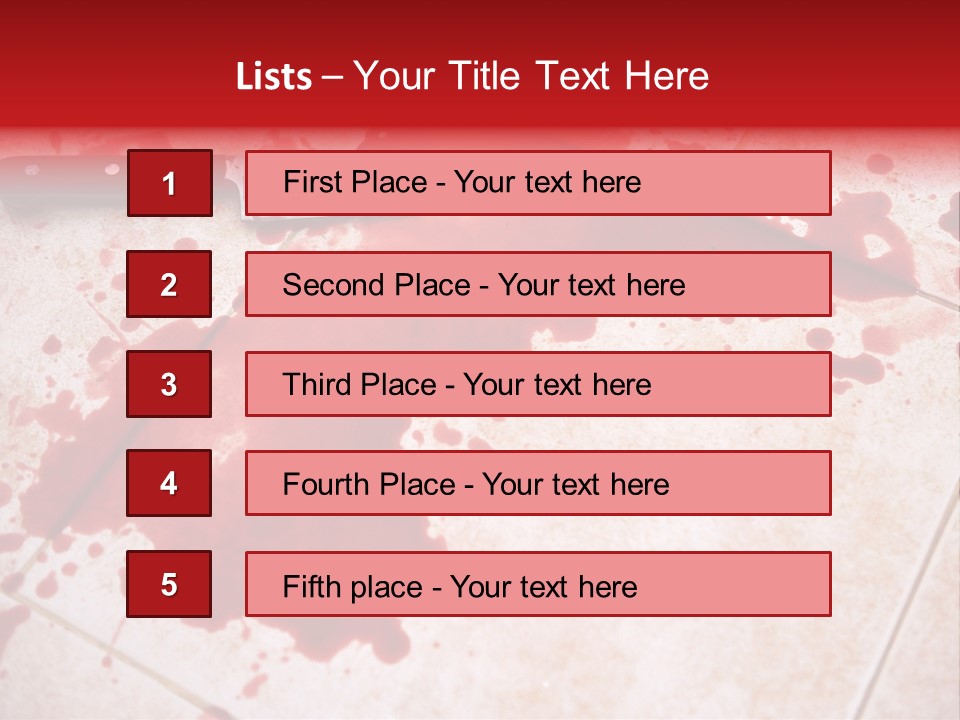Die Red Suicide PowerPoint Template
