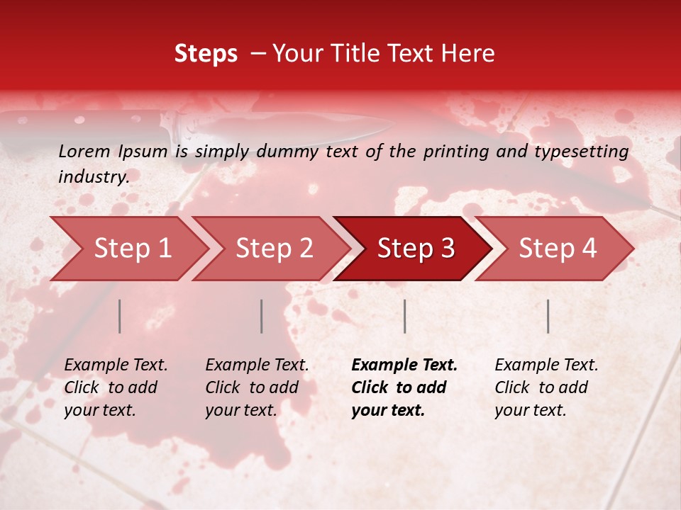 Die Red Suicide PowerPoint Template