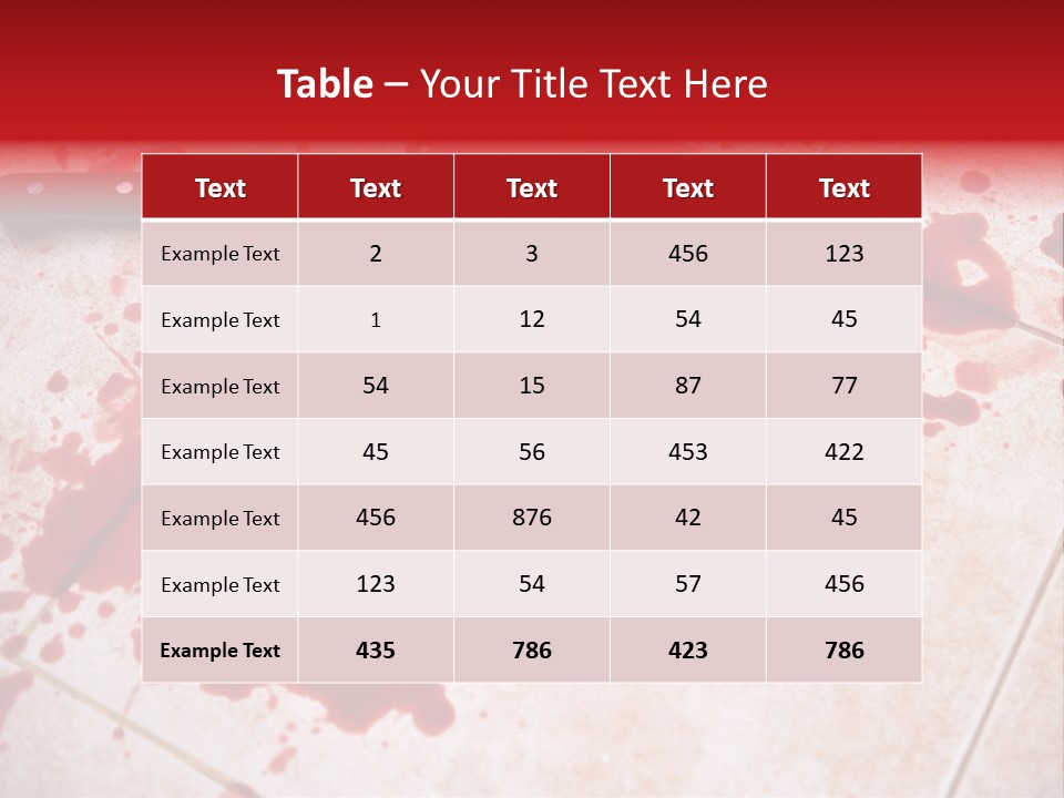 Die Red Suicide PowerPoint Template