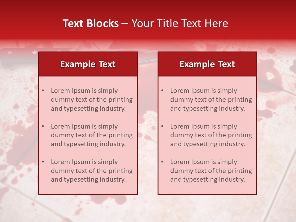 Die Red Suicide PowerPoint Template