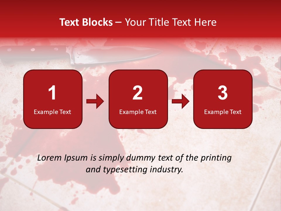 Die Red Suicide PowerPoint Template