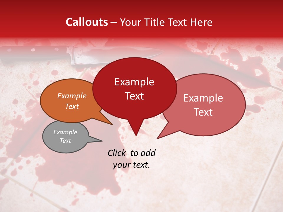 Die Red Suicide PowerPoint Template
