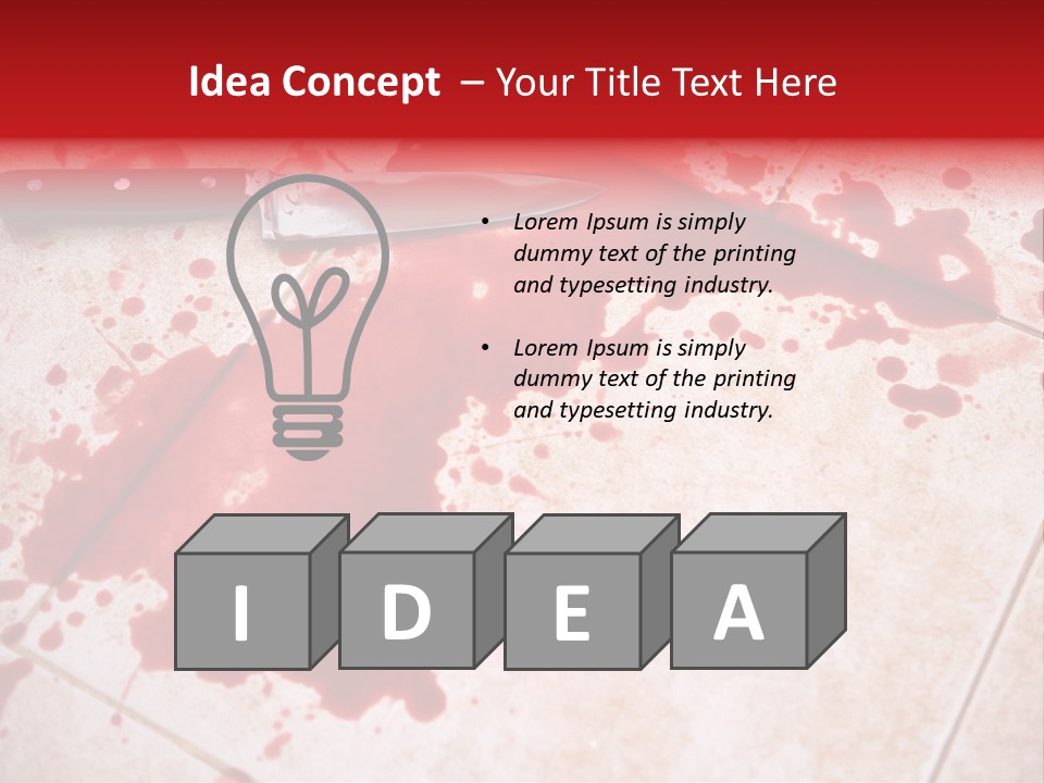 Die Red Suicide PowerPoint Template