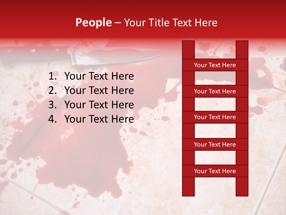 Die Red Suicide PowerPoint Template