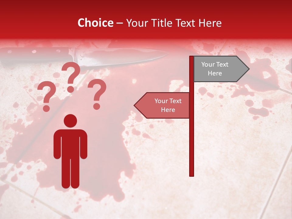Die Red Suicide PowerPoint Template