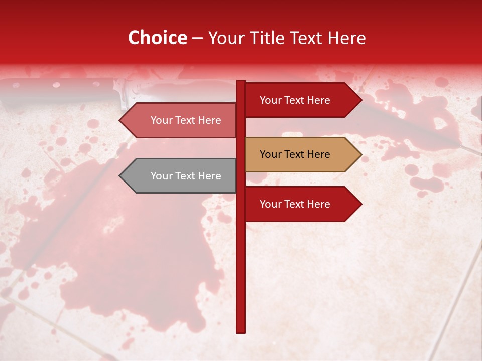 Die Red Suicide PowerPoint Template