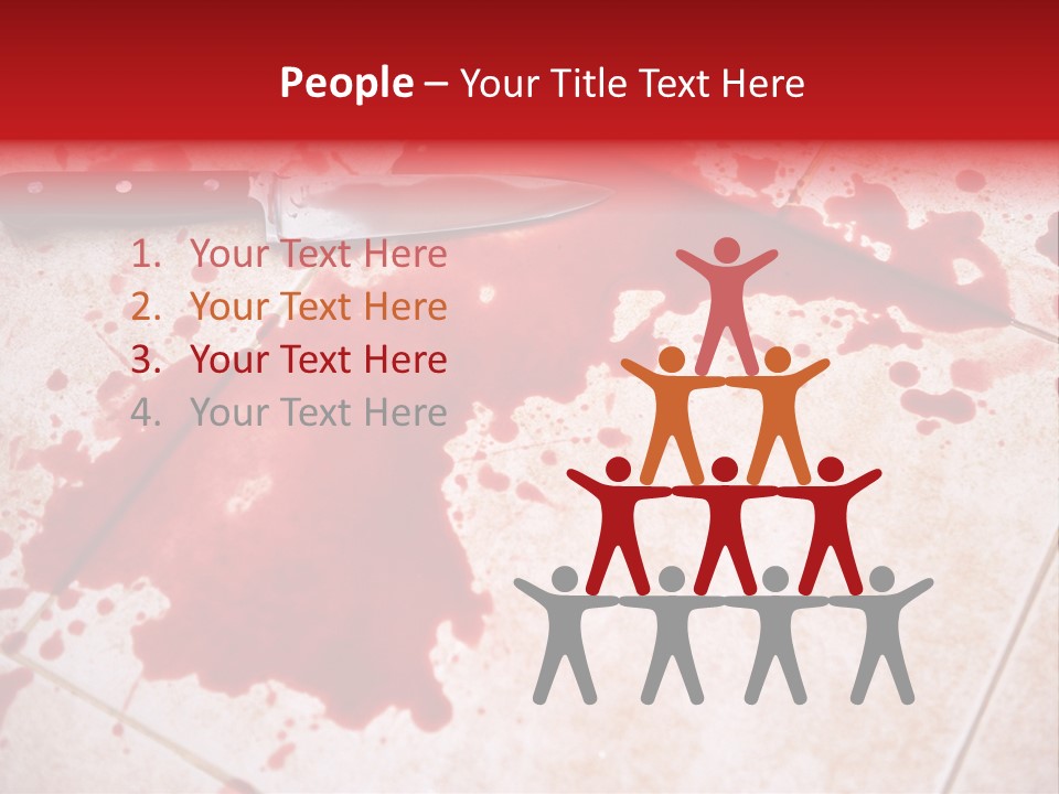 Die Red Suicide PowerPoint Template