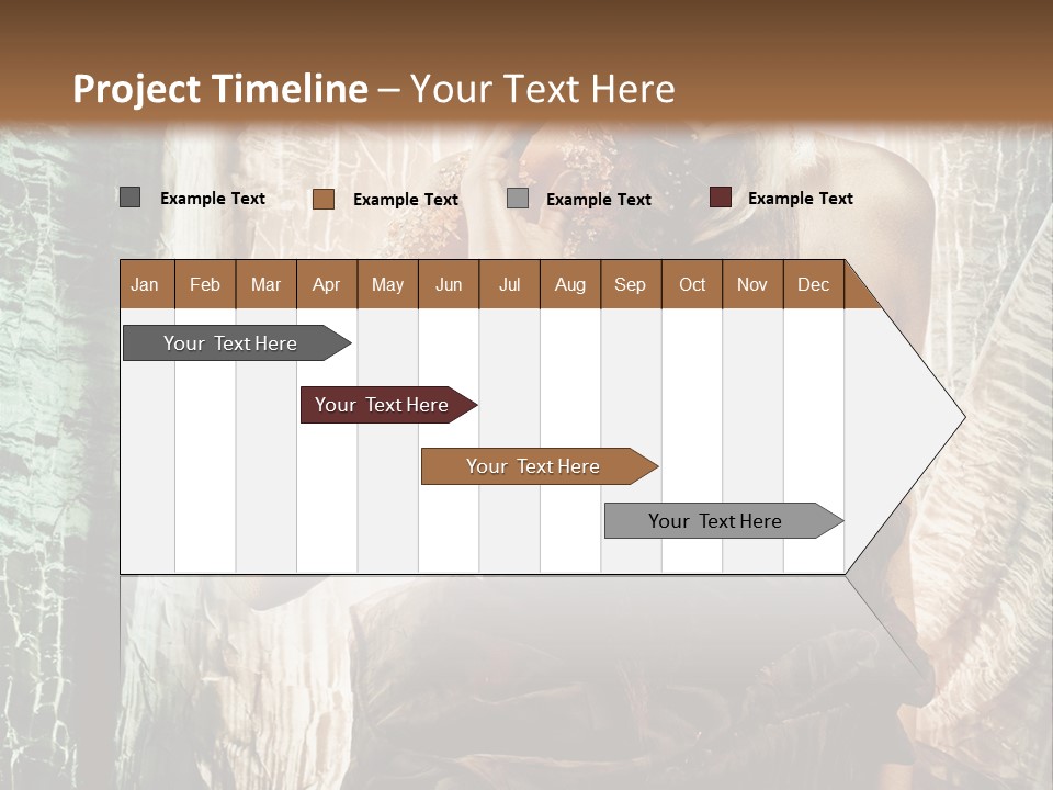 Sensuality Face Brunette PowerPoint Template