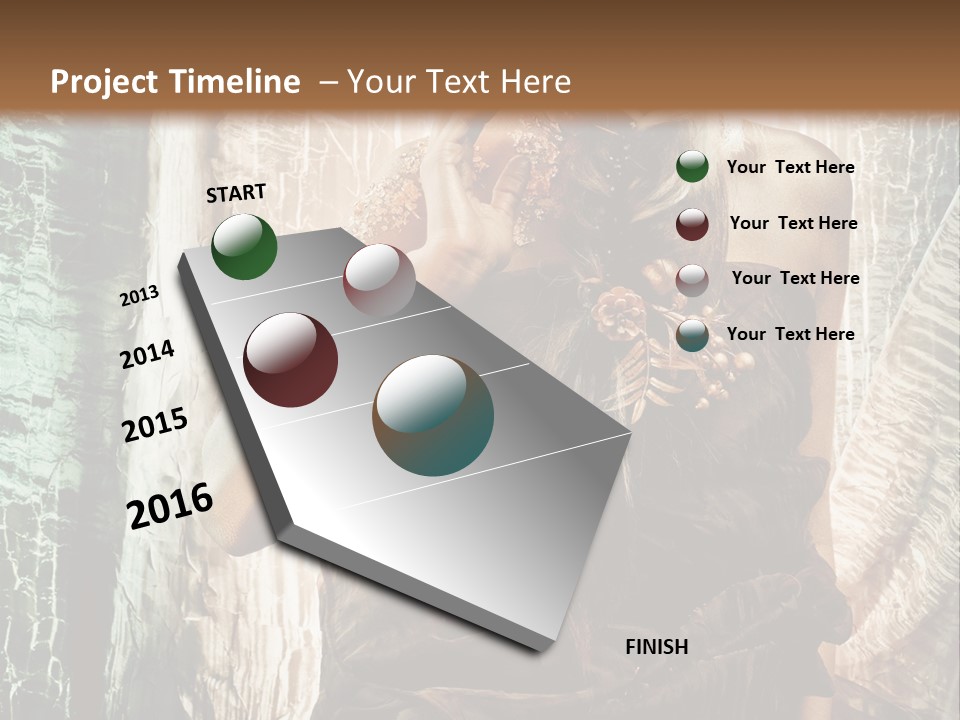 Sensuality Face Brunette PowerPoint Template