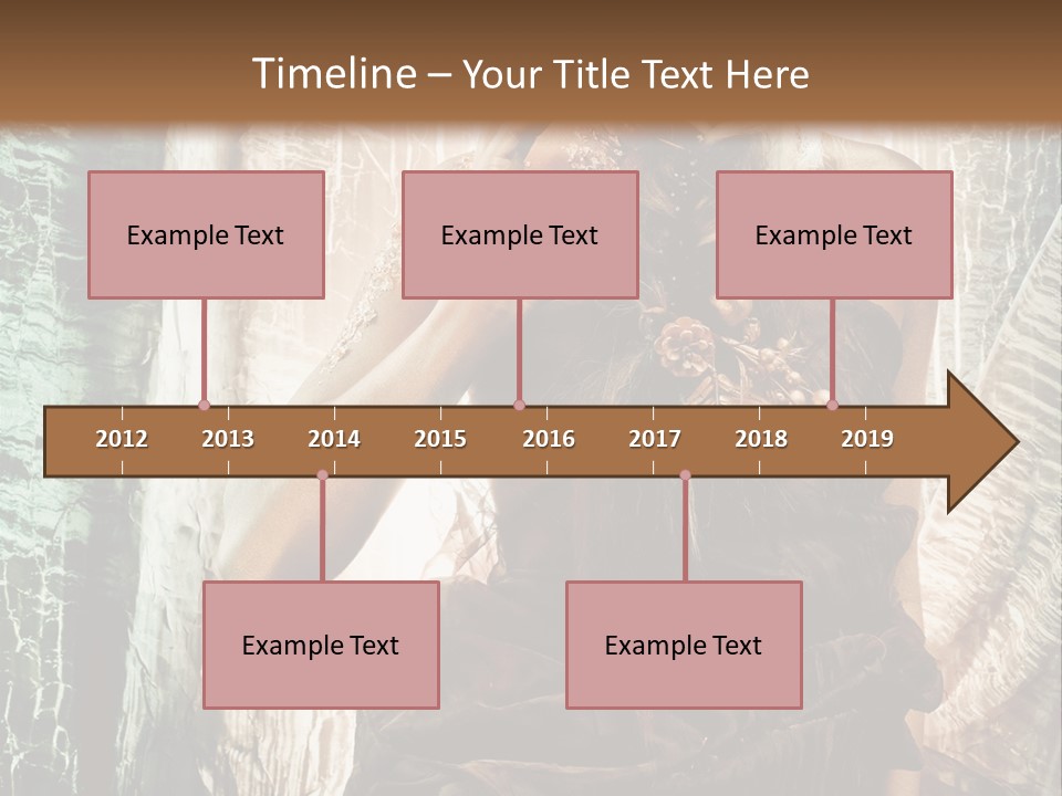 Sensuality Face Brunette PowerPoint Template