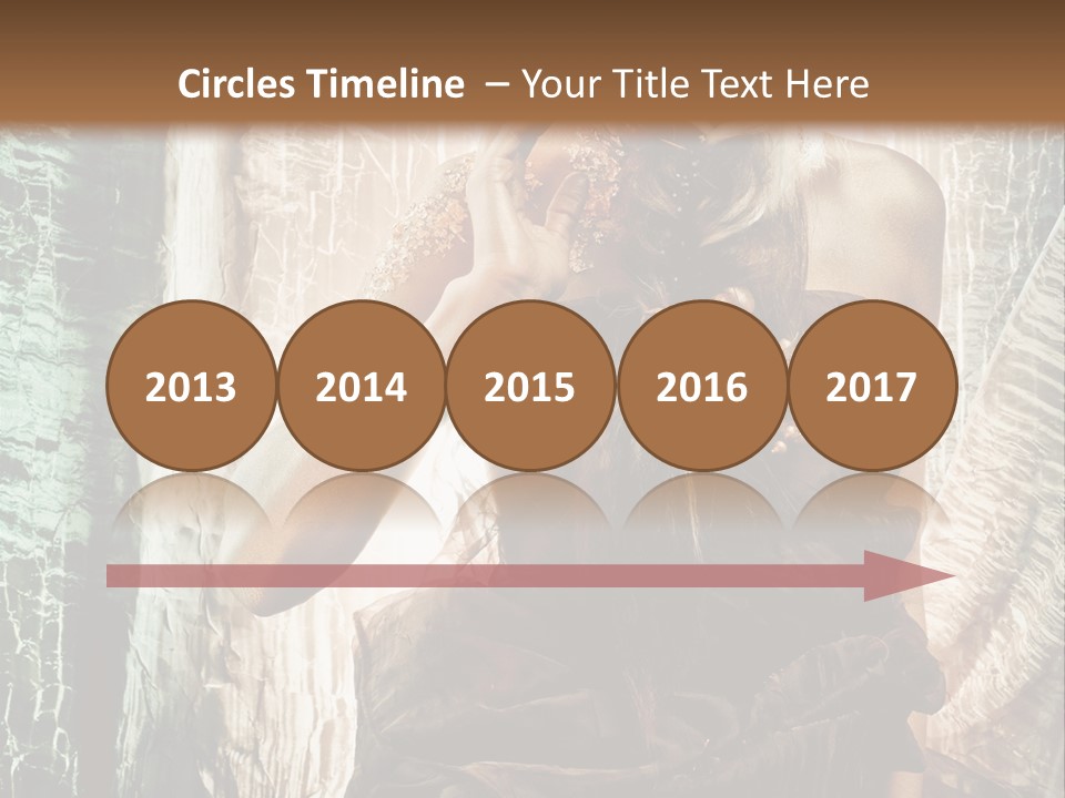 Sensuality Face Brunette PowerPoint Template