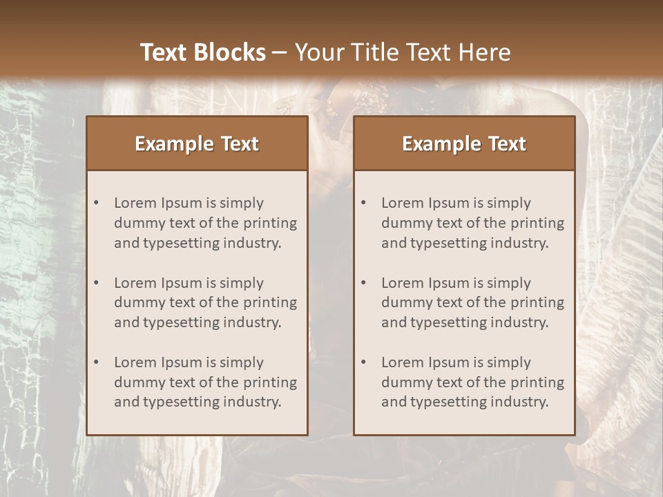 Sensuality Face Brunette PowerPoint Template