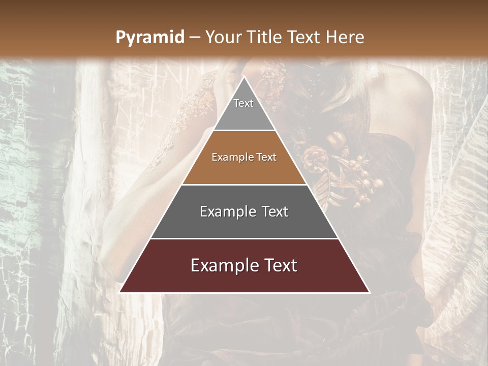 Sensuality Face Brunette PowerPoint Template