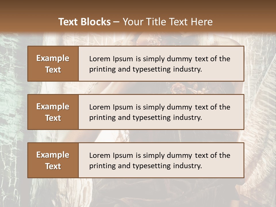 Sensuality Face Brunette PowerPoint Template
