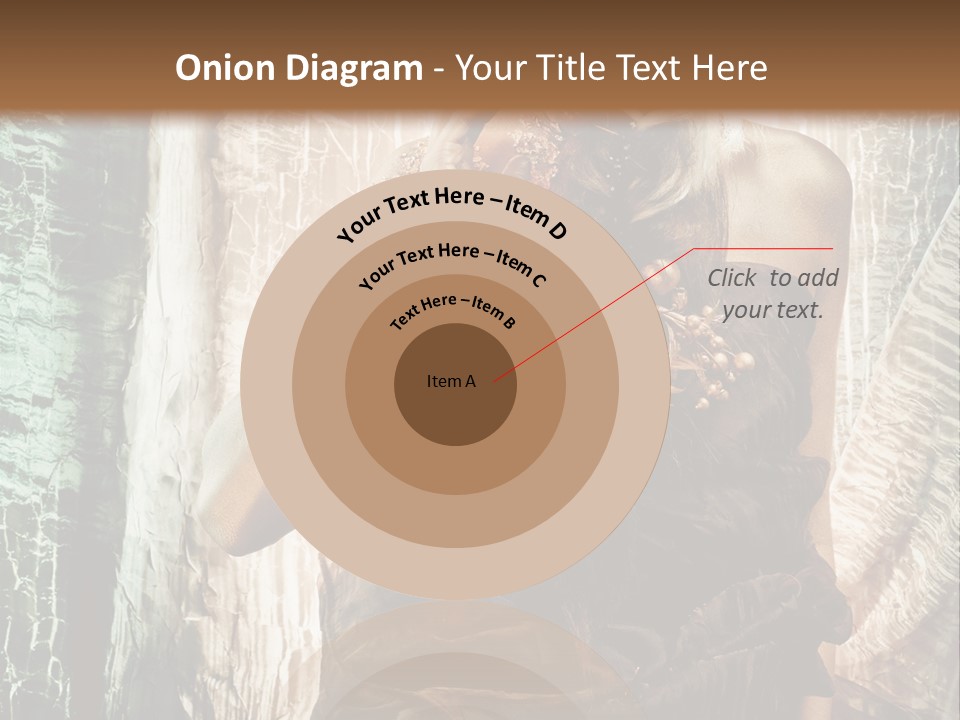 Sensuality Face Brunette PowerPoint Template