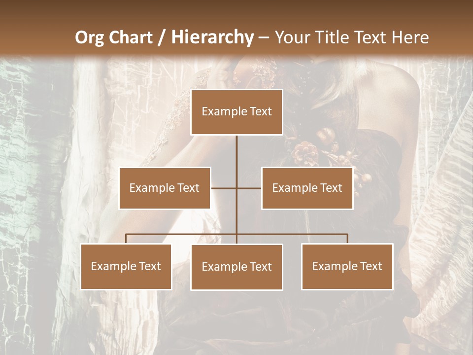 Sensuality Face Brunette PowerPoint Template