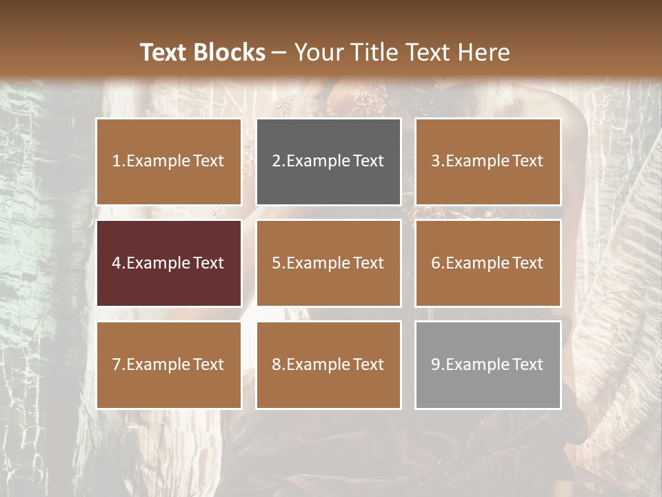 Sensuality Face Brunette PowerPoint Template