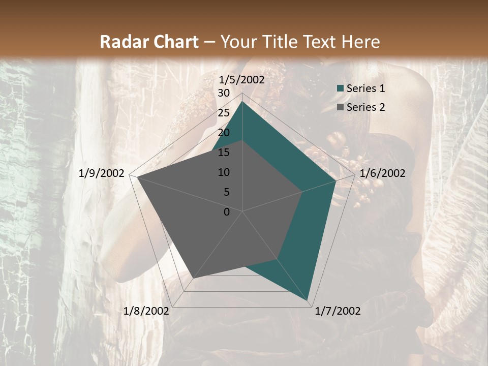 Sensuality Face Brunette PowerPoint Template