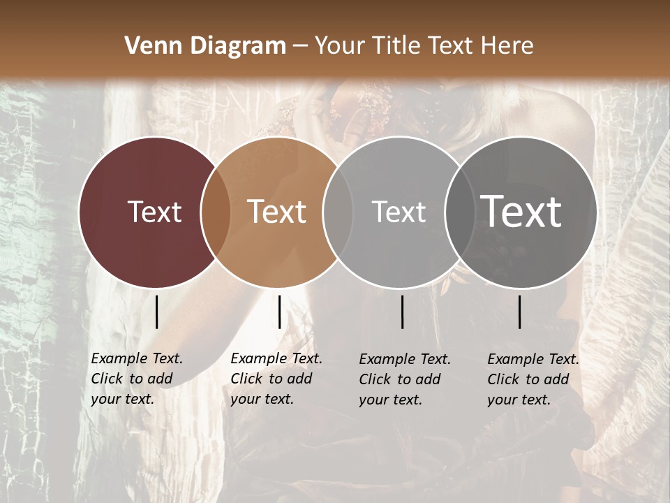 Sensuality Face Brunette PowerPoint Template