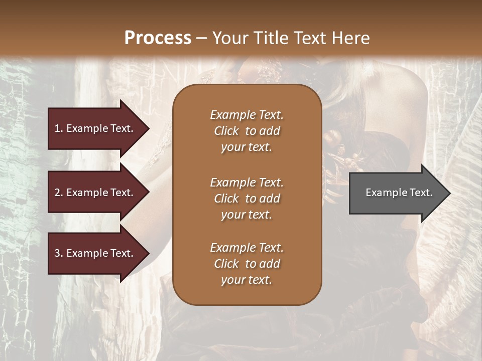Sensuality Face Brunette PowerPoint Template