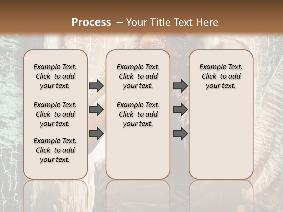 Sensuality Face Brunette PowerPoint Template